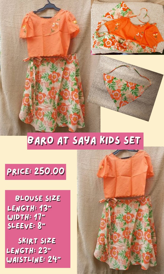Filipiniana Baro at Saya, Women's Fashion, Dresses & Sets, Traditional ...