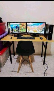 FOLDABLE COMPUTER TABLES AND OFFICE CHAIR