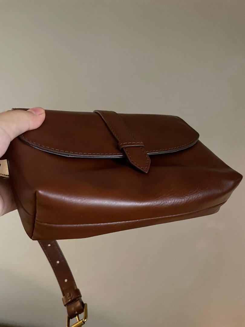 Fossil Presley Brown Leather Mini Belt Bag