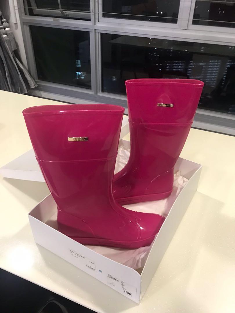 furla fuchsia rain boots Women s Fashion Footwear Boots on