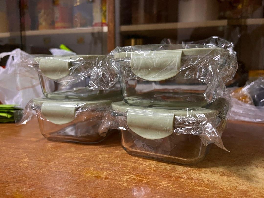 Glass Container Storage Lunch Box, Furniture & Home Living, Kitchenware