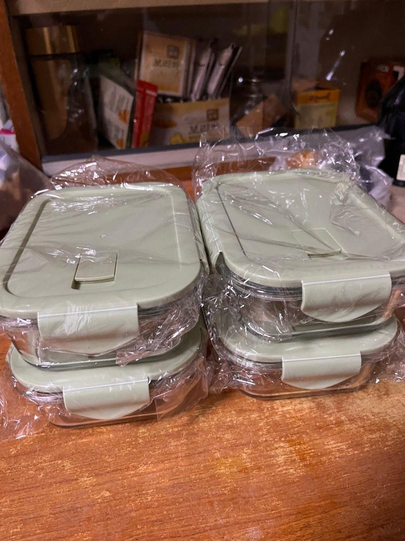 Glass Container Storage Lunch Box, Furniture & Home Living, Kitchenware