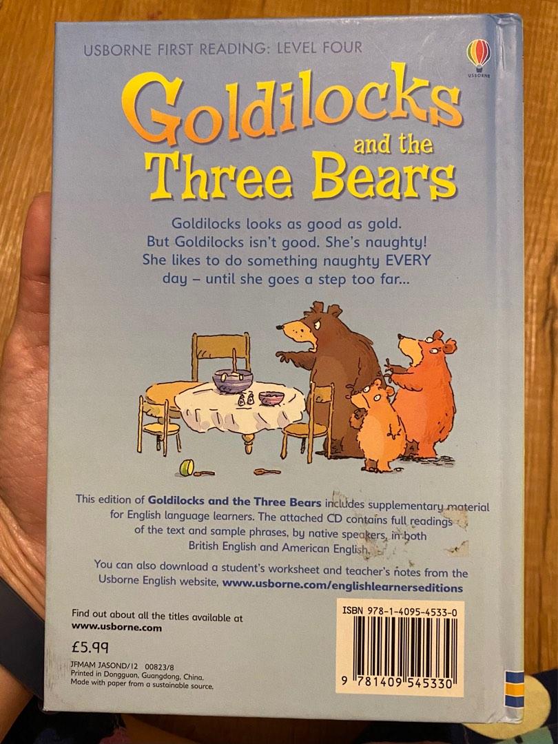 Goldilocks And The Three Bears Usborne First Reading Level Four Hardcover Book With Cd 7170