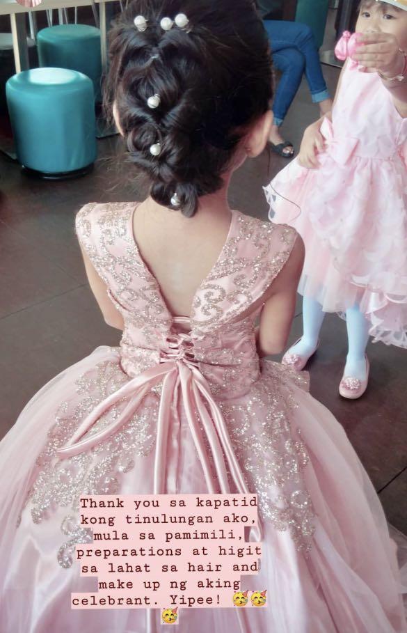 Elegant gown for clearance 7th birthday