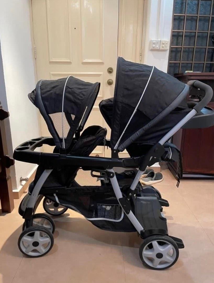Graco Ready2Grow double stroller, Babies & Kids, Going Out, Strollers