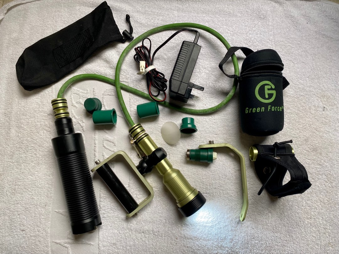 Green Force umbilical dive light system, Sports Equipment, Sports