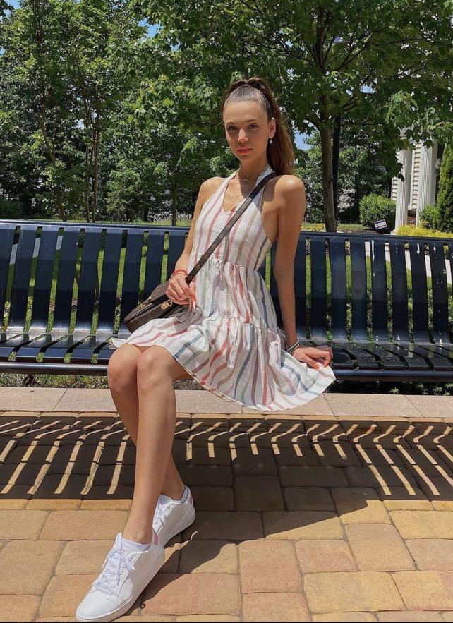 summer rainbow dress