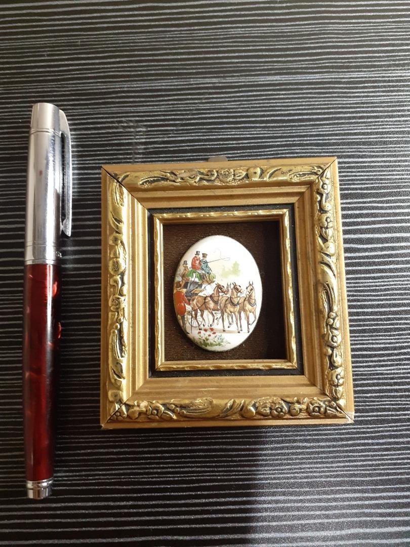 Handmade Enamel Artwork on Copper by P.G. Collins (Category: Wall Decor) located in Paranaque City. Submitted by donjuan_thegreat (Listing ID 1179843300, Image 2). Description: Item in very good vintage condition Purchased in Paris Made in England Material: Copper, Ceramic and Wood Dimensions: H 9 cm L 8.5 cm Thickness 1.8 cm For pick-up in UPS 5 Paranaque or can ship at buyer's expense .