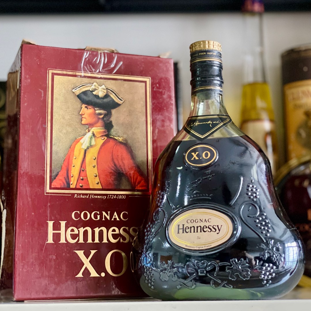 H*i様 Hennessy X.O 700ml 40度古酒 Hennessy XO Cognac Green Base Vintage 1980s Old w box 700ml, Food