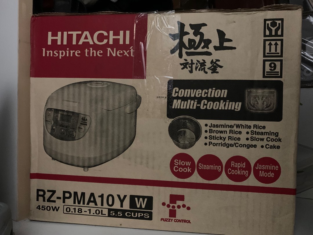 Hitachi Rice Cooker rzpma10y, TV & Home Appliances, Kitchen