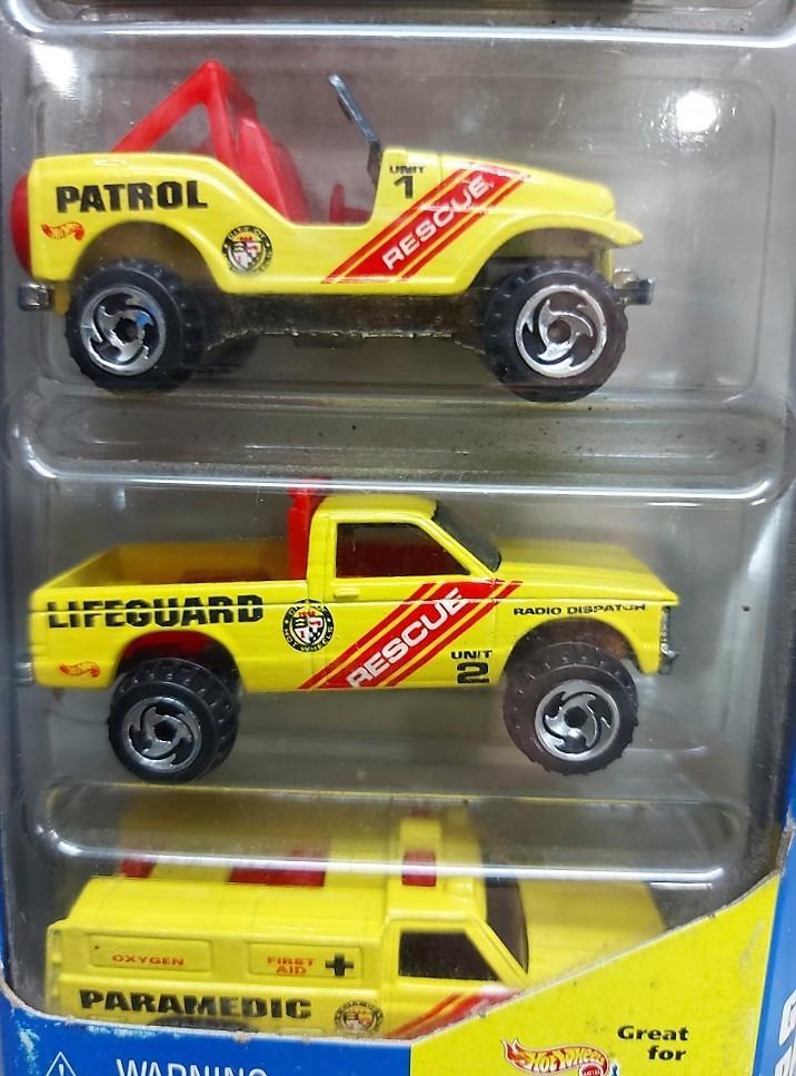 1997 Hot Wheels RESCUE SQUAD Gift Pack Series (Category: Vehicle & Diecast Models) located in Quezon City. Submitted by charliebrown_olx (Listing ID 1179714087, Image 3). Description: 5-Pack PROPPER CHOPPER (HELICOPTER), PATHFINDER, TRAILBUSTER, RESCUE RANGER & AMBULANCE Classification: New, Factory Sealed Condition: Mint on Non-Mint Card TERMS & CONDITIONS: 1. C.O.D. Can meet buyers at - Del Monte Ave, Q.C. - Mla Memorial Park Sucat - Sundays 10