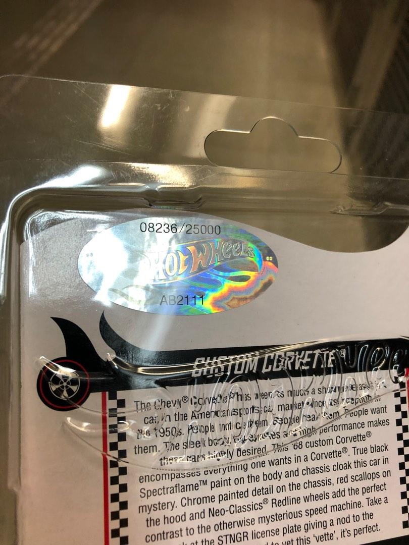 2022 Hot Wheels RLC Exclusive Custom 68 Chevy Corvette #13999/25000 New