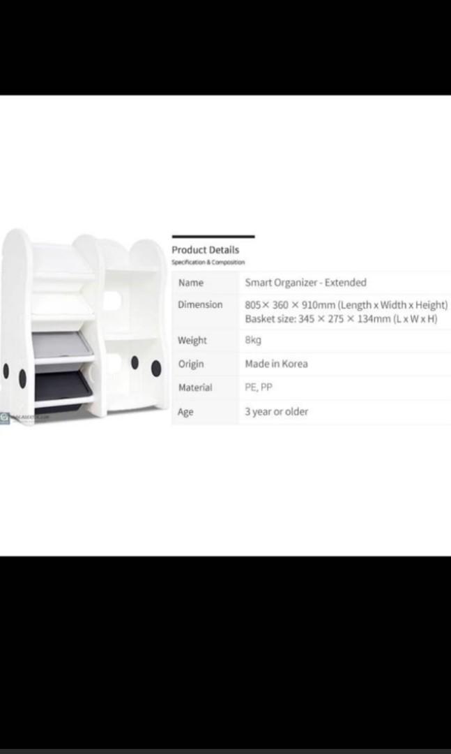 ifam Smart Compact Storage Organizer + Bookshelf (Extended), Furniture