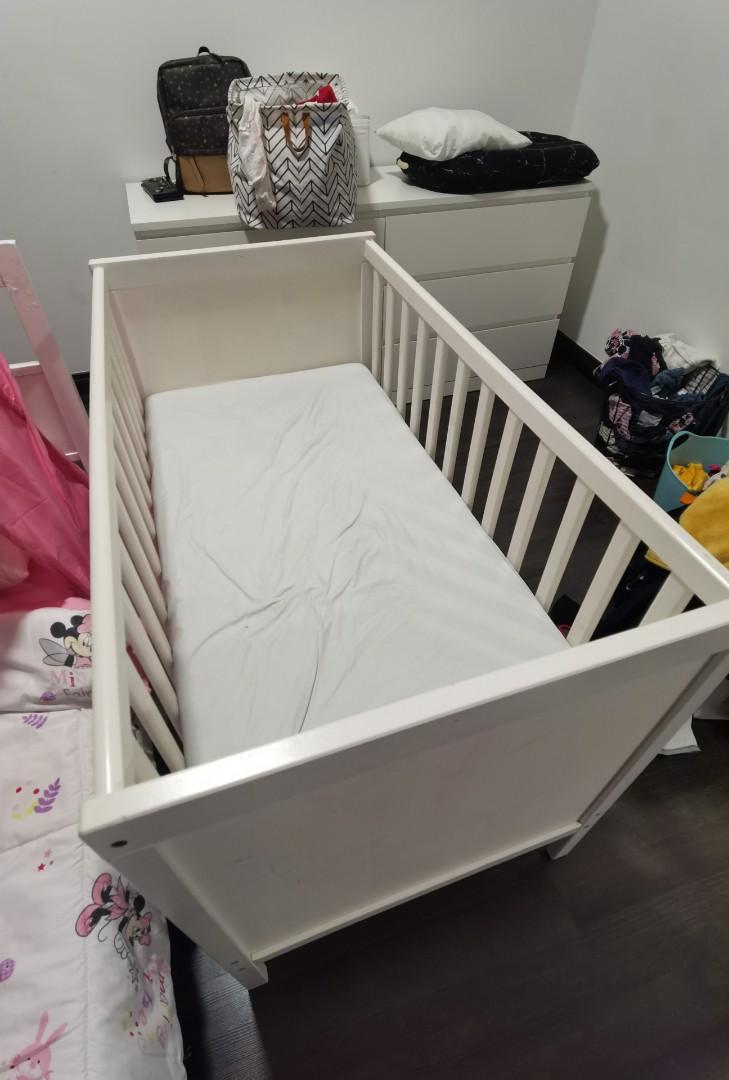 Ikea Baby Cot, Babies & Kids, Baby Nursery & Kids Furniture, Cots & Cribs on Carousell
