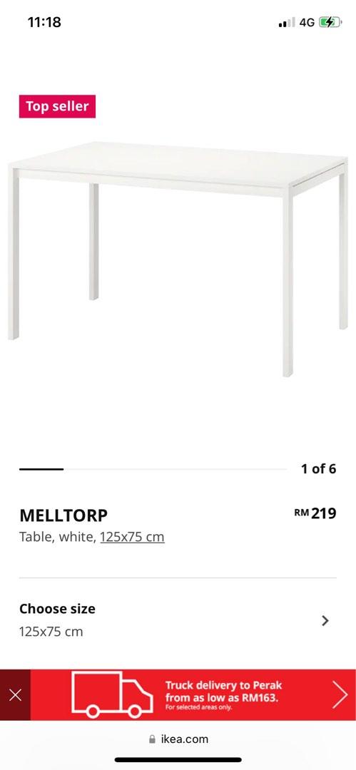 IKEA MELLTORP dining table black Furniture Home Living