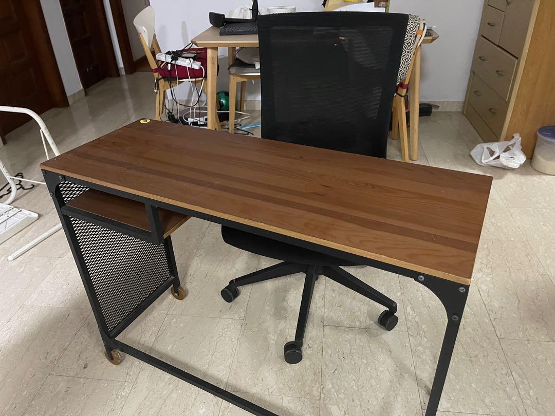 Ikea Study Table + Office Chair, Furniture & Home Living, Furniture