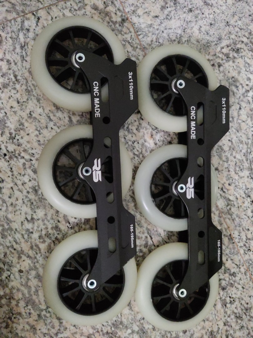 Inline skate frame with wheel, Sports Equipment, Sports & Games, Skates