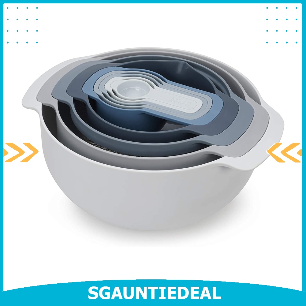 (instock) Joseph Joseph 9 Nesting Set with Mixing Bowls Measuring Cups ...