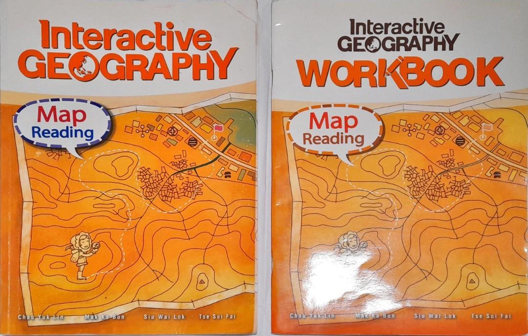 Interactive Geography Map Reading (With workbook), 興趣及遊戲, 書本 & 文具, 教科書