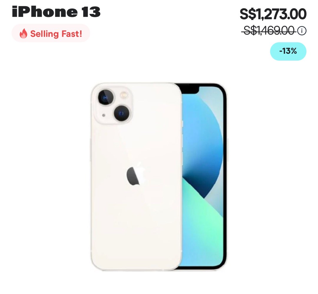 Iphone 13 (256G) brand new not activated, Mobile Phones & Gadgets