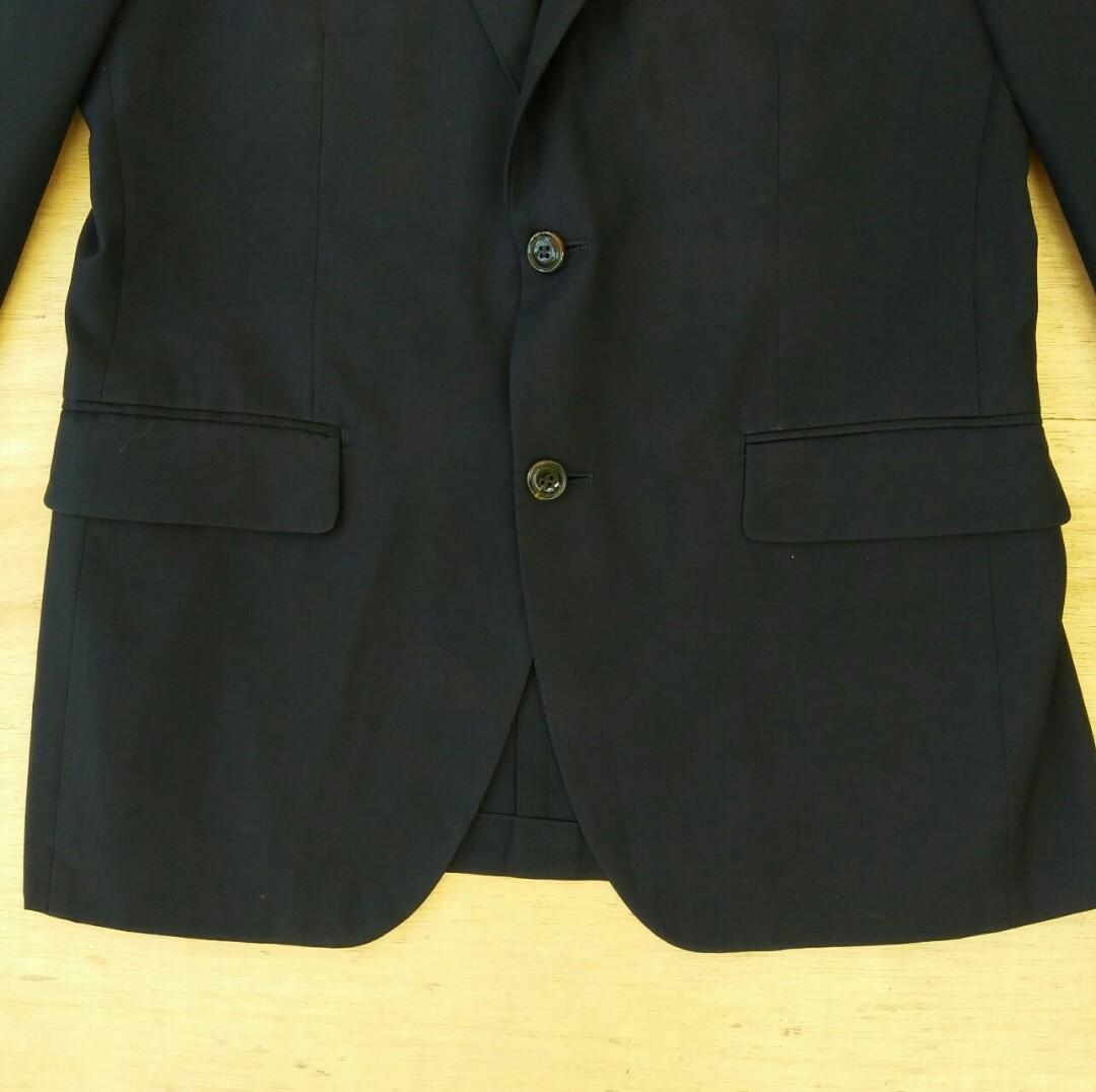 Jas Hitam Slim Fit Brentwood Original, Fesyen Pria, Pakaian ...