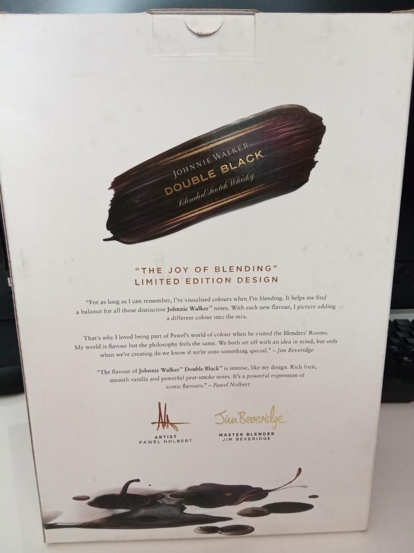 Johnnie Walker Double Black Cask Limited Edition Design Promo (Category: Beverages) located in Paranaque City. Submitted by hennylim1 (Listing ID 1179692413, Image 2). Description: Comes With Complementary Glasses This Promo does not entail Free Shipping We accept Gcash PayMaya and bank transfer Buyer can arrange shipping and verify product thru Delivery rider and then pay or We can arrange shipping after payment Meet ups are currently suspended 