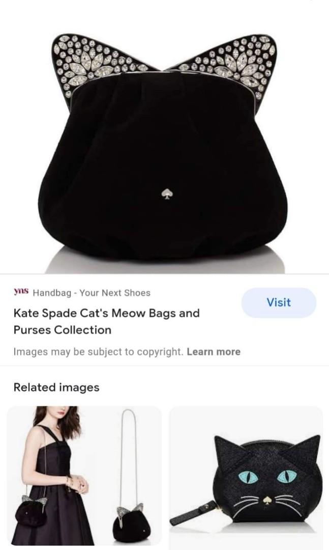 kate spade | Bags | Kate Spade Cats Meow Small Maise Purse Black Cat Face  And Tail Crossbody Rare | Poshmark