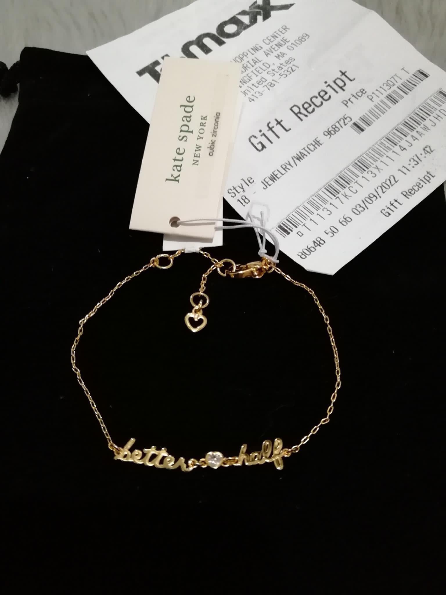 Kate Spade Say Yes Better Half Gold Tone Bracelet, Women's Fashion, Jewelry  & Organizers, Bracelets on Carousell