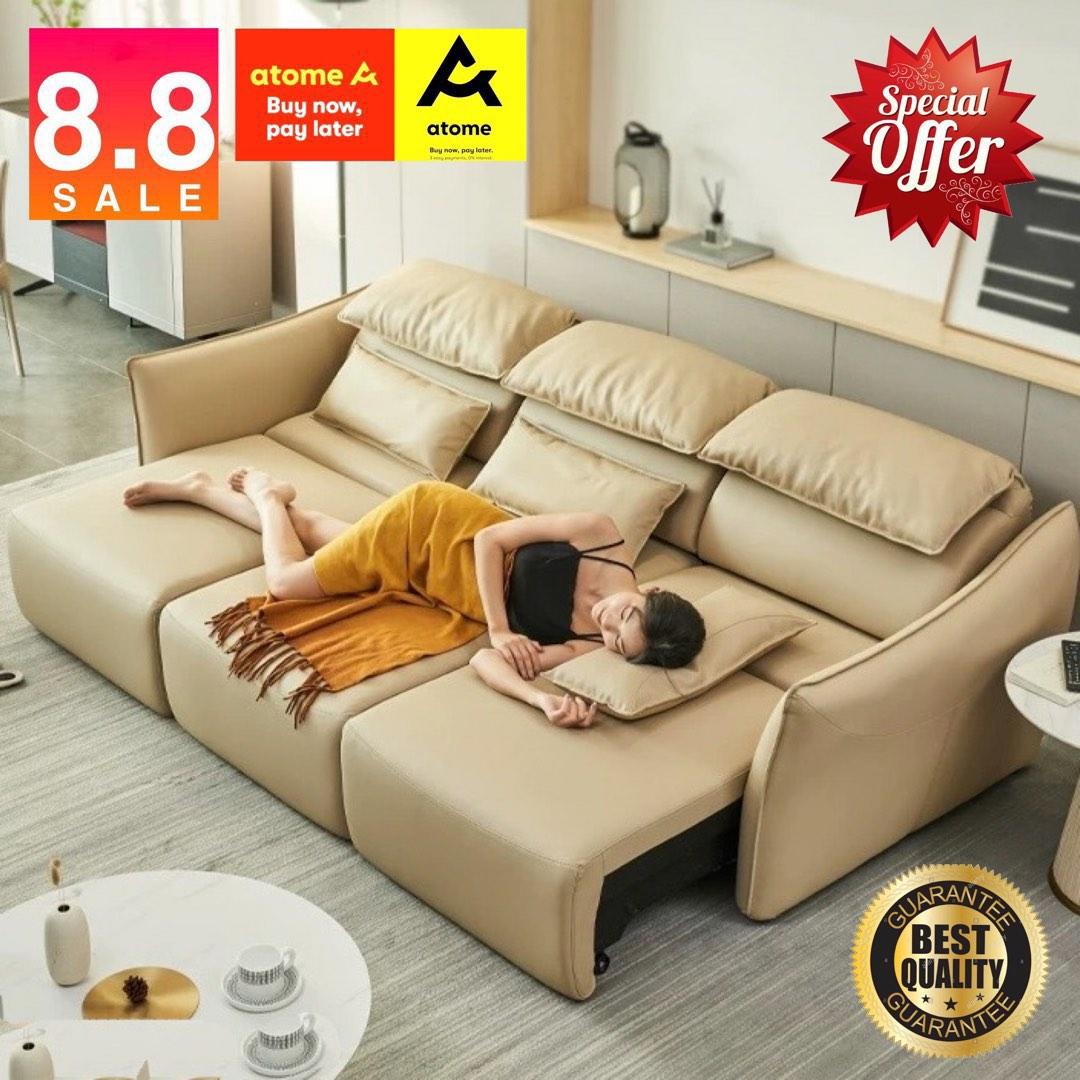 King Size/ Length 186cm Denzel Electric Extendable Sofa Bed Available