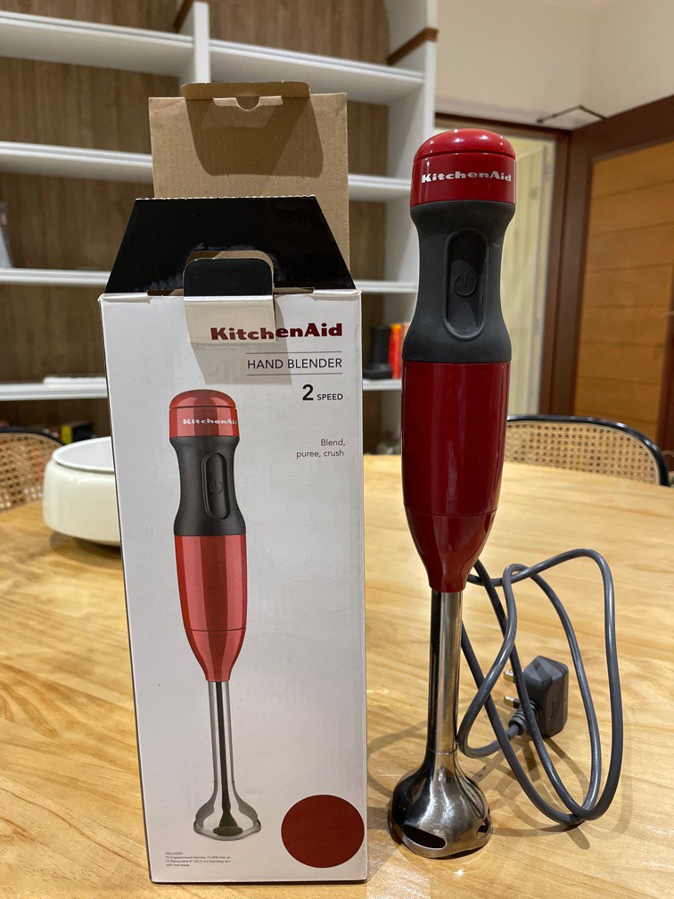 red kitchenaid hand blender