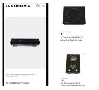 TAKE ALL : La Germania Built In Hob and Hood - set of 3