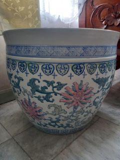 Large Floral Ceramic Planter Pot