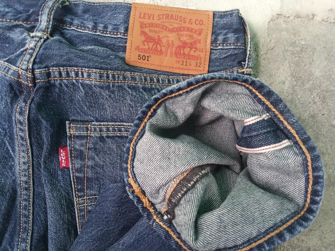 Levi's 501 selvedge jeans, Men's Fashion, Bottoms, Jeans on Carousell