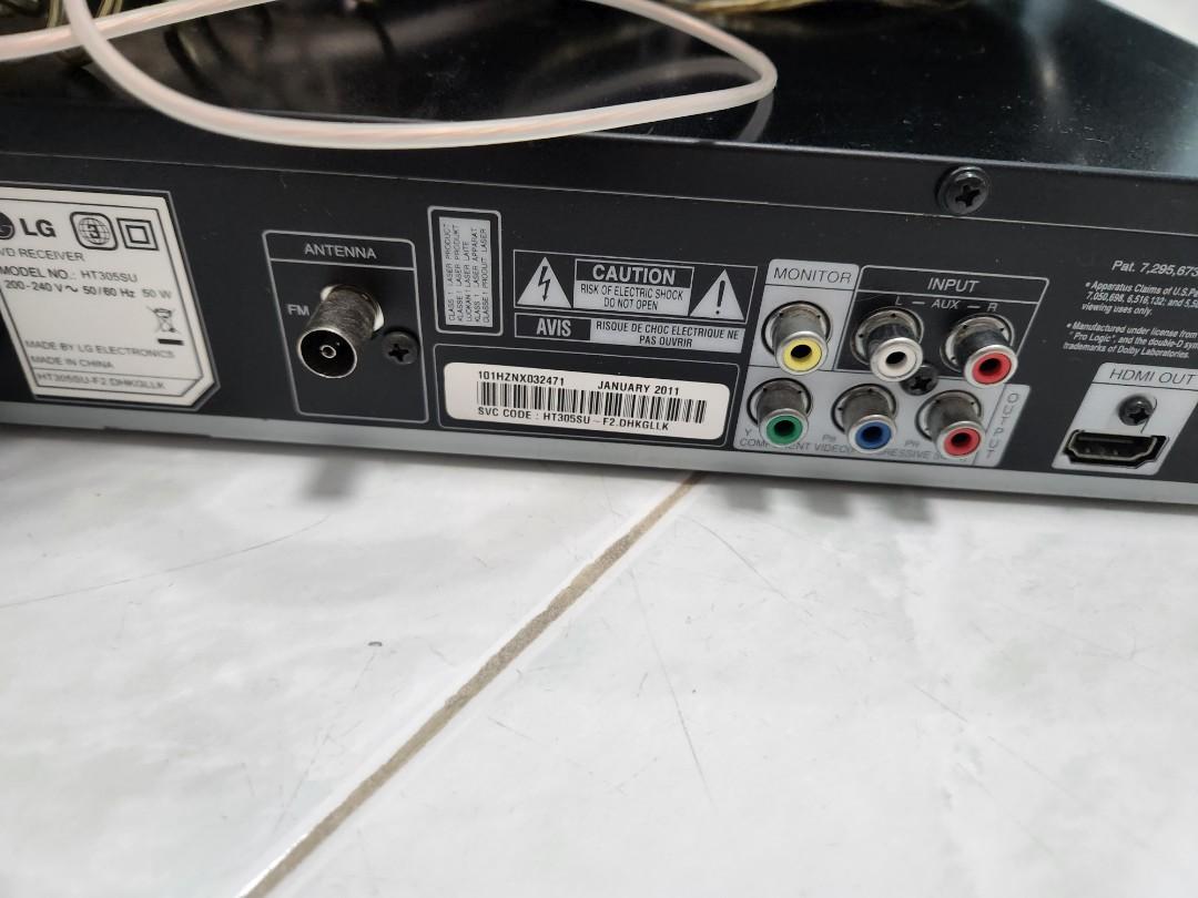 LG HT305SU DVD home theater, 音響器材, Soundbar、揚聲器、藍牙喇叭、耳擴 Carousell