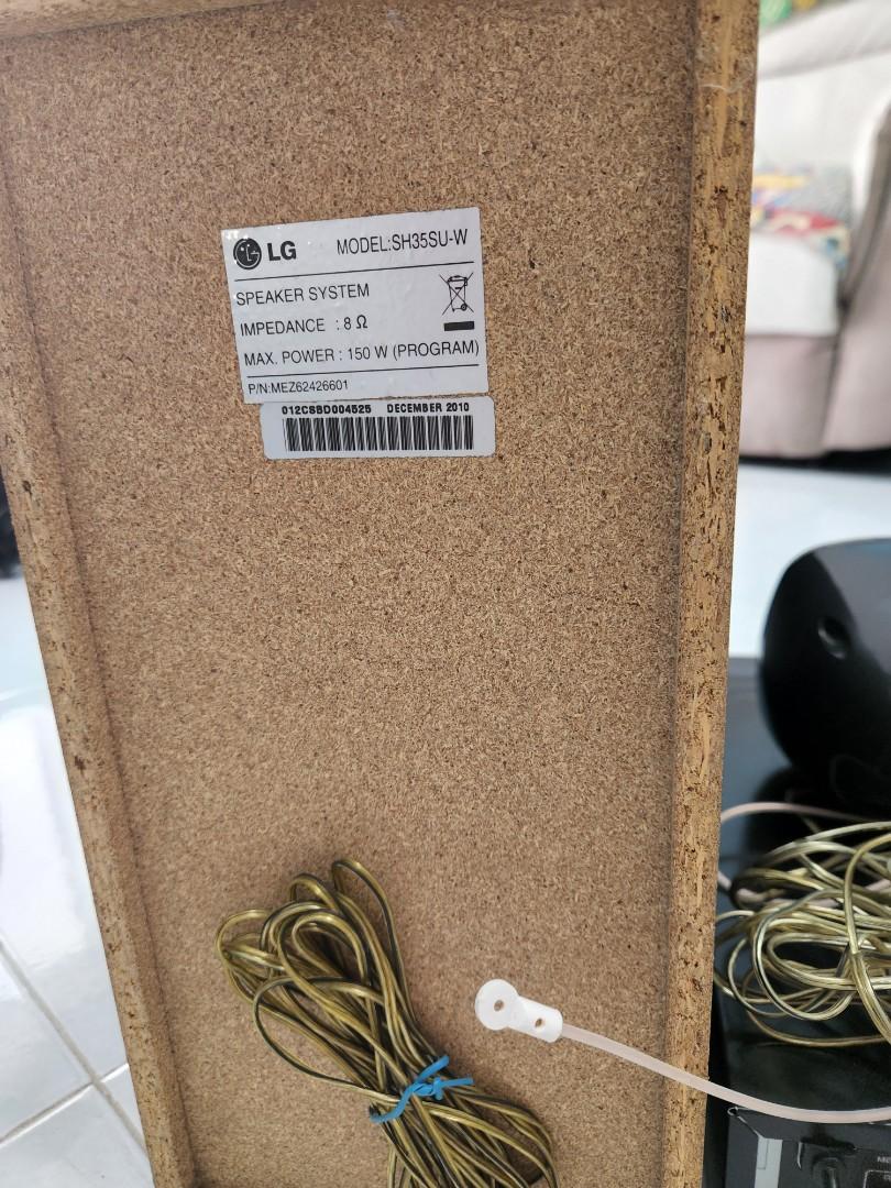 LG HT305SU DVD home theater, 音響器材, Soundbar、揚聲器、藍牙喇叭、耳擴 Carousell