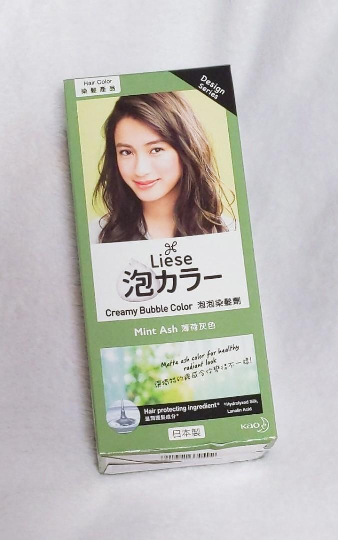 Liese Creamy Bubble Color Mint Ash 108ml - DIY Foam Hair Color with Salon  Inspired Colors