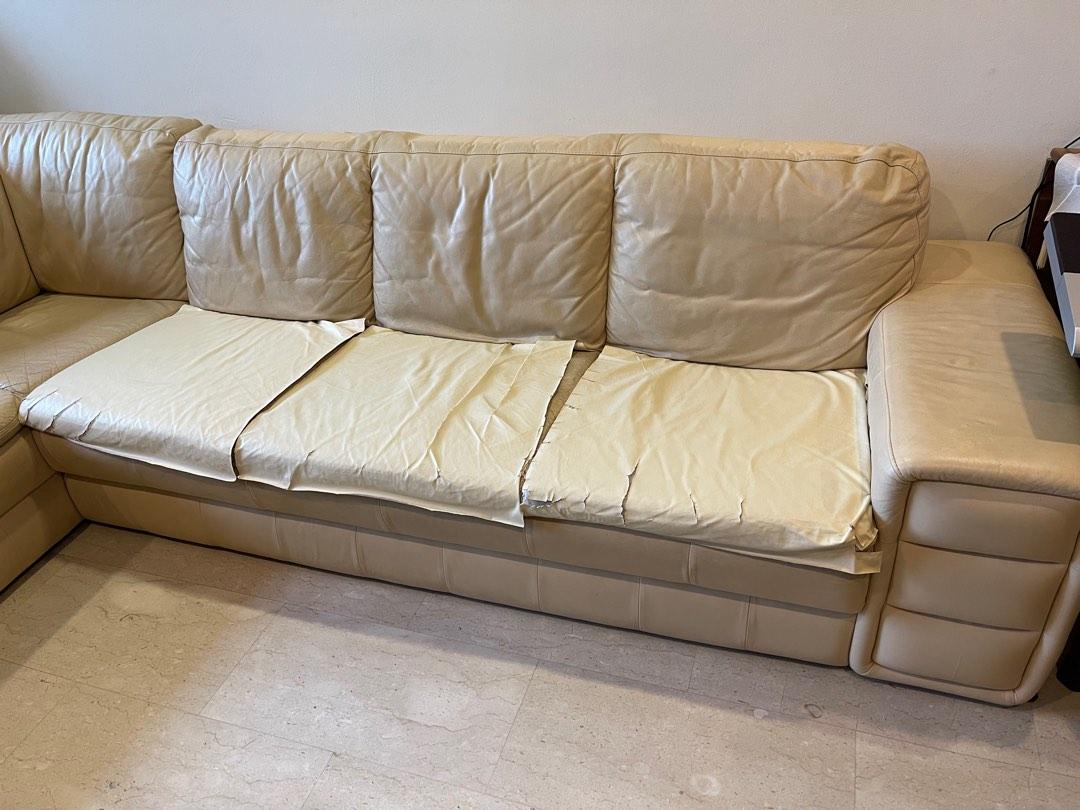 Lorenzo full leather Lshape corner sofa 13 year old self