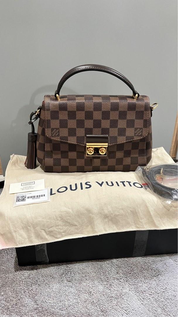 Lv croisette damier ebene 2018 Barang Mewah Tas Dompet di