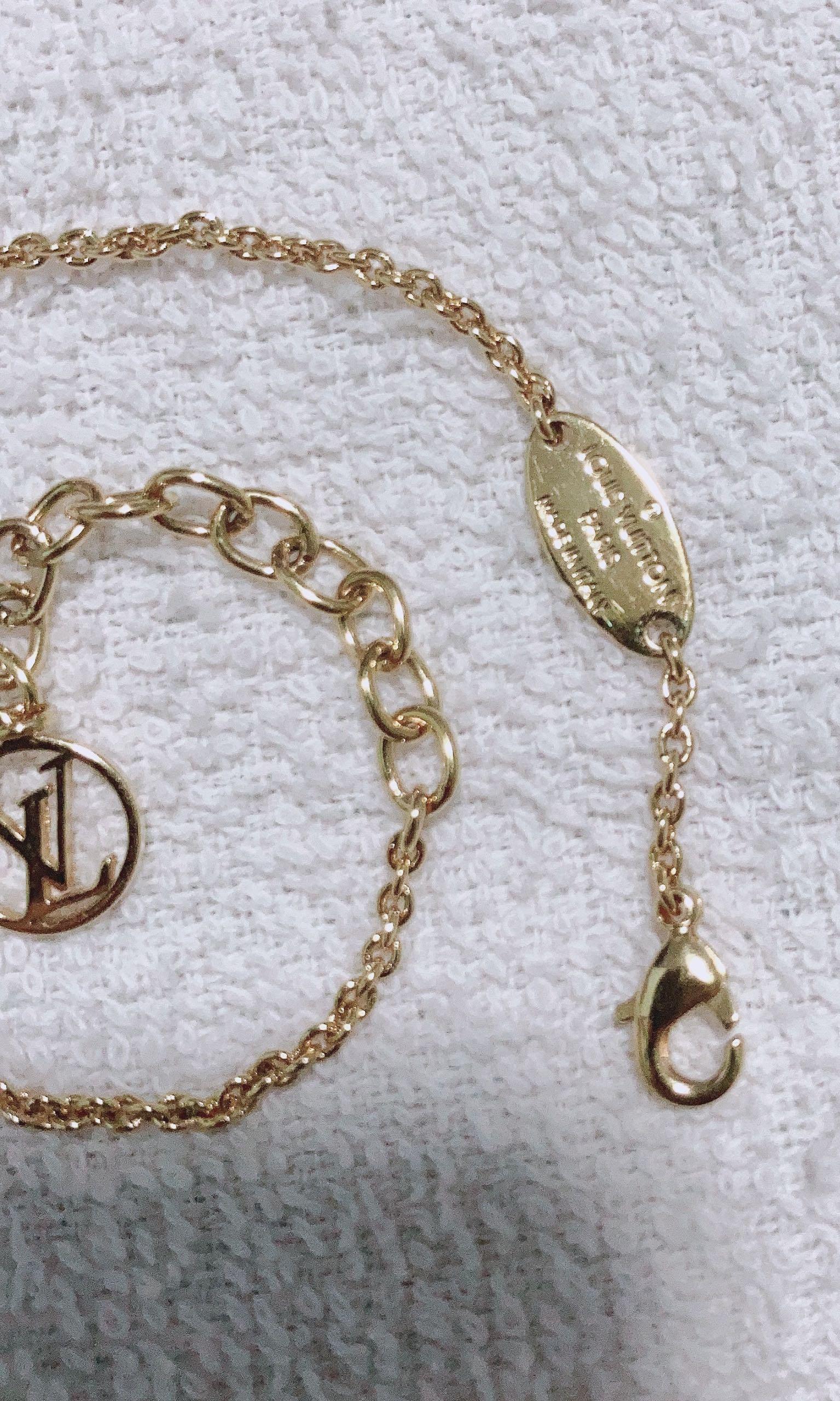 Louis Vuitton Letter S LV & Me Bracelet - Brass Link, Bracelets - LOU527408