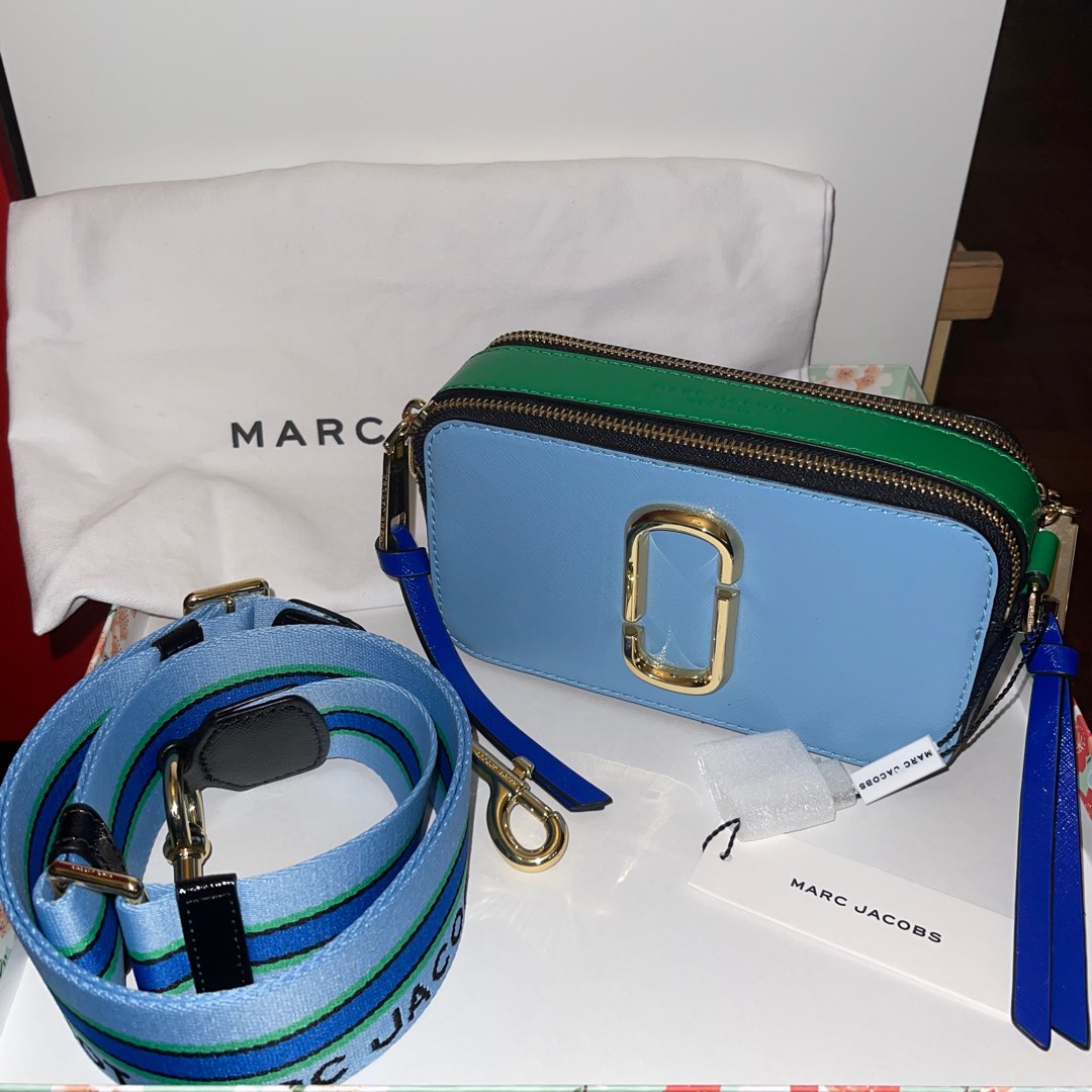 Genuine Marc Jacobs Snapshot Small Camera Bag Black & Blue