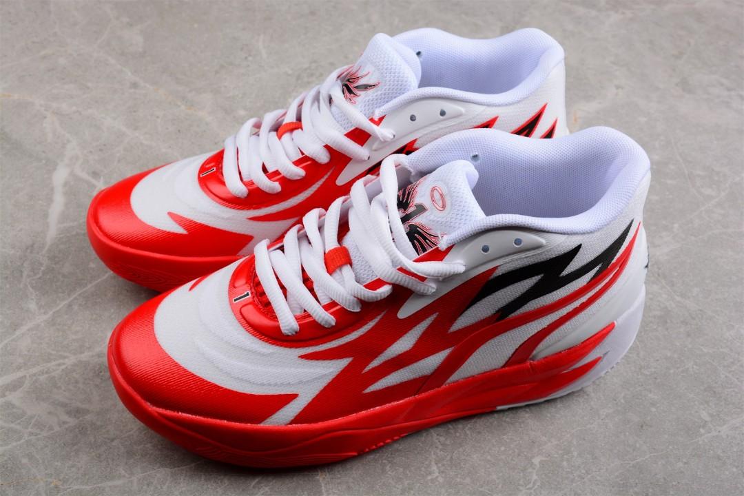 Red white cheap puma sneakers