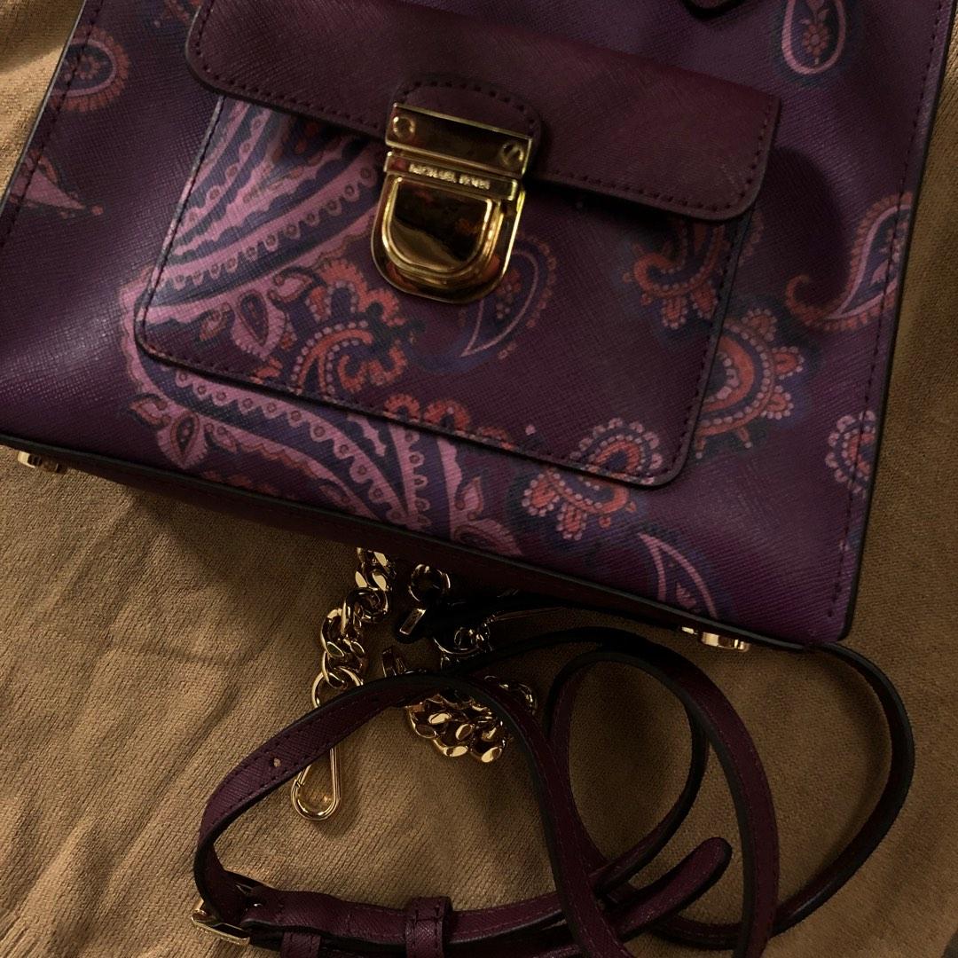 MICHAEL Michael Kors Purple Leather Large Selma Tote MICHAEL Michael Kors |  TLC