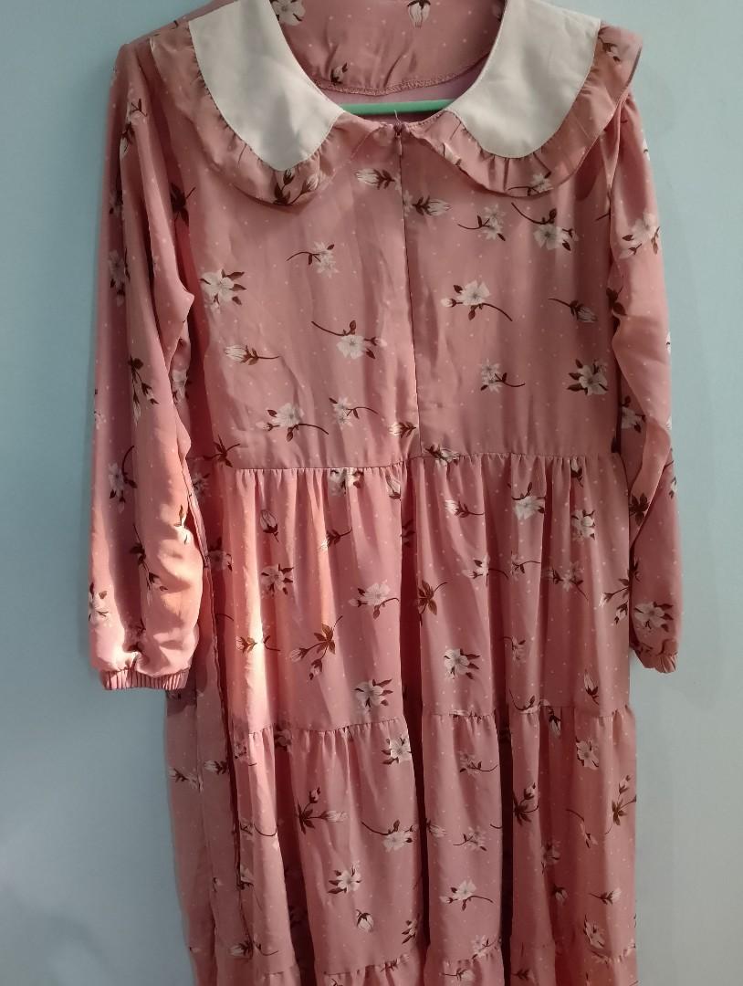 Dress midi cantik clearance