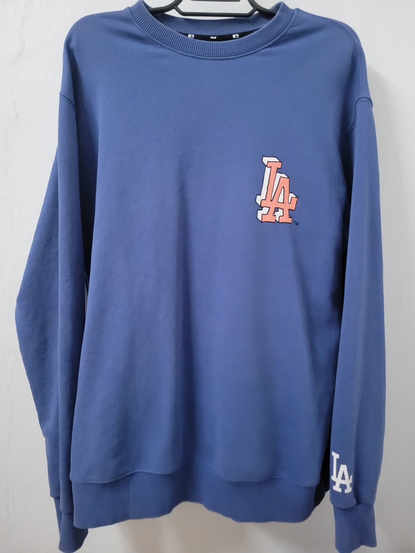 MLB Los Angeles LA Los Dodgers Bank of America Sweater Pullover BLK Mens  Size XL