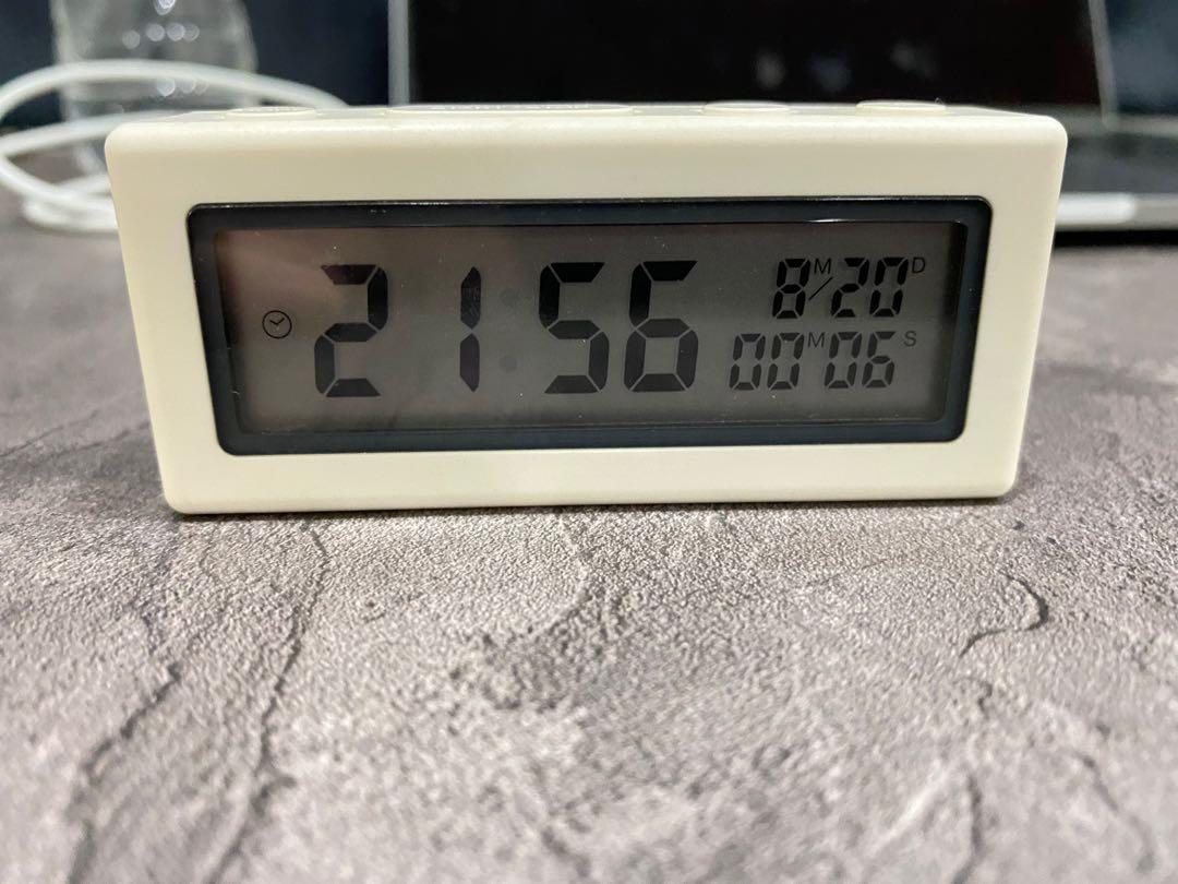 Muji Digital Timer Clock, Furniture & Home Living, Home Decor, Clocks