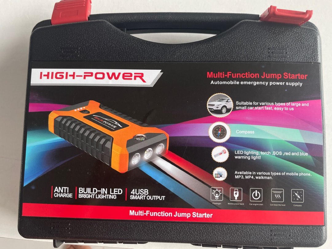 Multi function jump starter, Furniture & Home Living, Home Improvement ...