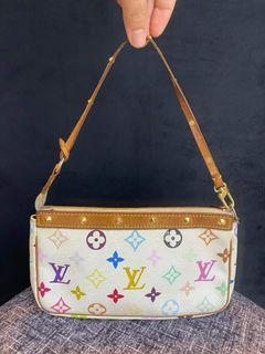 Y2K Louis Vuitton Takashi Murakami White Rainbow Pochette w