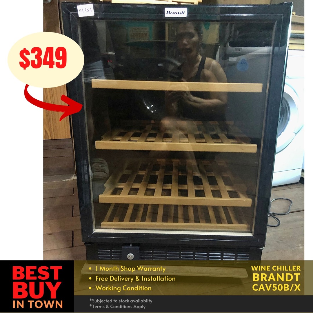 MUST BUY! BRANDT 50 Bottles Wine Chiller For Sale (90384), TV & Home