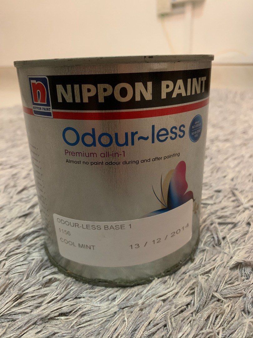Nippon Pain odourless, colour cool mint, 1L unopened, Furniture