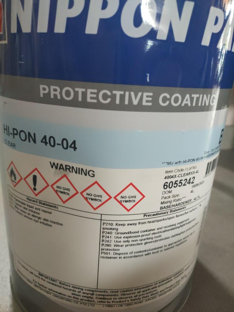 Nippon Paint Epoxy Top Coating with Hardener, Furniture & Home Living